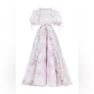 Selkie Marie Ribbon Gown Pastel Floral Prom Bridgerton Dress Size M